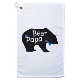 Style In Print Golf Towel Bear Papa Dad Love Father S Day Cotton Bag Accessories White