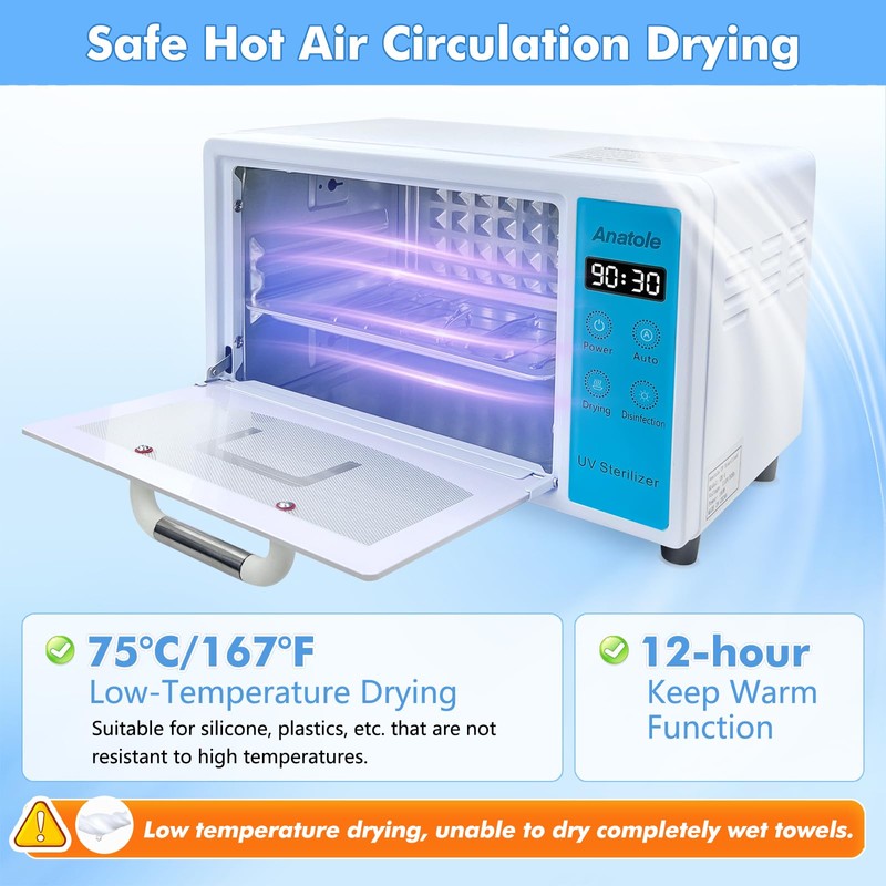 Anatole UV Light Nail Tool Cleaning Machine Dryer 10L Multifunctional