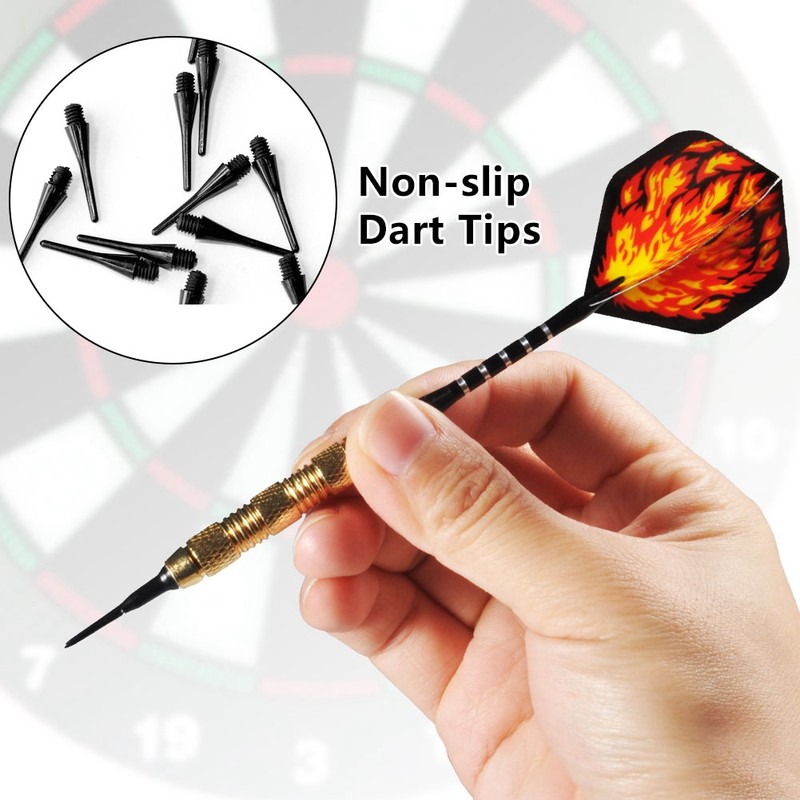 12Pcs Darts Set Professional Darts Kit with 100pcs Tip 30pcs