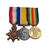 WW1 Military Medals Trio 1914-15 Star British War Medal &