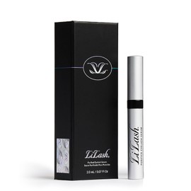 LiLash Suero Potenciador de crecimiento de pestañas para lograr pestañas más largas y con mayor volumen – seguro para usar con lentes de contacto, extensiones de pestañas y ojos sensibles (2 mL)