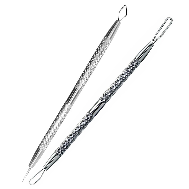 jaxiria 2 Pack 2-in-1 Pimple Extractor Removal Tools - Professional