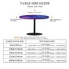 Outdoor round tablecloth with elastic band, diameter 44 inches -