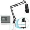 YOUSHARES Microphone Stand with Foam Cover - Mic Boom Arm