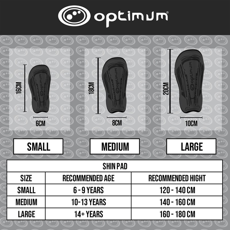 Optimum Velocidade Ankle Protect Shinguards - Strap Closure Hockey Shin