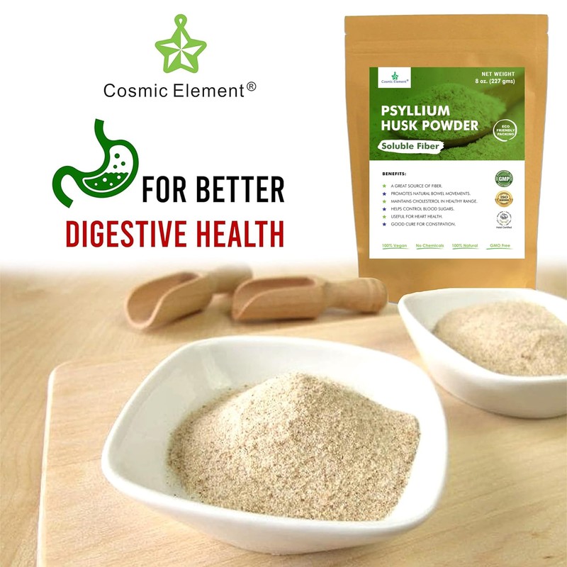Cosmic Element 100% Pure Psyllium Husk Powder Organic – Finely
