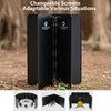 Campingmoon Camp Stove Windscreen,Foldable Aluminum Alloy 10 Plates Wind Shield