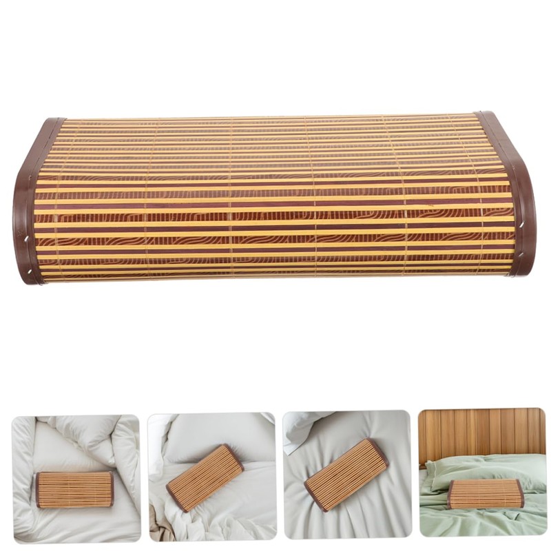 Ciieeo 2pcs Summer Pillow Hollow Bamboo Pillow Sauna Headrest Cooling