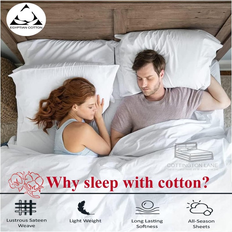 Cottington Lane Split California King Sheets Sets for Adjustable Bed,