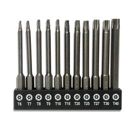 aiyun 11-Piece Shark Vacuum Screwdriver Security Bit Set, S2 Steel Magnetic Security Screwdriver Set 3 Inch Star Driver Bit Set Screwdriver for Shark Vacuum T6-T40 (75mm Length)