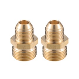 VekAuto Pressure Washer Connector, 16mm G3/8" to M22x1.5 Male Adapter Brass Screw Hose Connector Universal for Pressure Washer Quick Connect Brass Copper Tone Auto Accessories