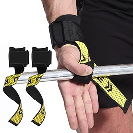 RUGNADOO Straps para Gym, MuñEqueras Gym, Agarres para Gym Ajustable, Anti-Deslizantes, Maximiza Tu Agarre en Barras y Mancuernas, para Levantamiento 