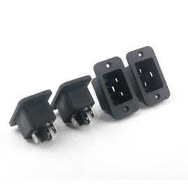 Aoowei IEC320 C20/3 Pin Male Plug Inlet Power Socket Connector AC 250V/16A (4 Pcs)