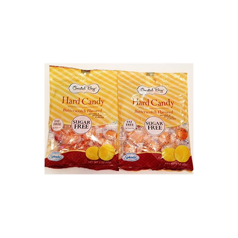 Coastal Bay Confections Butterscotch Flavored; Sugar Free; Hard Candy