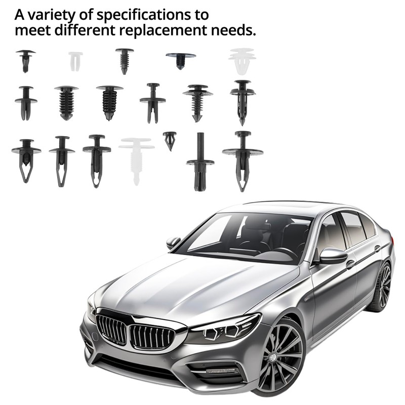 QWORK® 775 Pieces Car Mounting Clips, Universal Plastic Clip Set