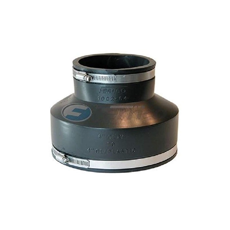 Fernco Inc. GIDDS-301131 P1002-64 Cast Iron Or Plastic Coupling, 6-Inch