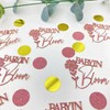 100 Pcs Golden Pink Baby Shower Confetti Scatter Decorations, Flower