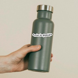 Cries in Spanish Sticker Funny Crying Meme Stickers Laptop Water Bottle Notebook Phone Decals