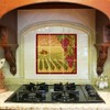 VictoryStore Kitchen Backsplash Ceramic Tile - Grapes and Vineyard Vector