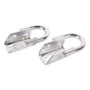 TOPAZ Fl3Z17N808A Silver Left & Right Tow Hooks w/Hardware Chrome