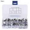50pcs M3-M8 Stainless Steel Wing Nut Butterfly Nuts Kits for