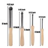 4 Pack Set of Stainless Steel Circular Clay Tools Sculpting