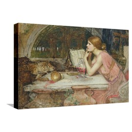 ART.COM Canvas Wall Art Prints Circe (The Sorceress) 1911 by John William Waterhouse, Animals Decor, 24" x 16"