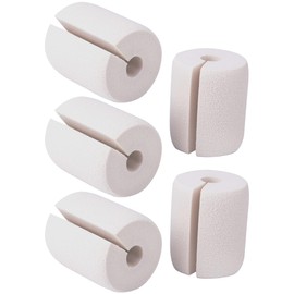 GJTr Door Stopper, Rubber Cushion, Finger Scissors, Prevents Doors, Sliding Doors, Drawers, White, Set of 5