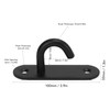 5pcs Ceiling Hook Pad Thickened Black Stainless Steel Baking Painting
