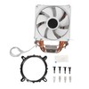 CPU Cooling Fan Professional Efficient 6 Tubes 3 Wires White