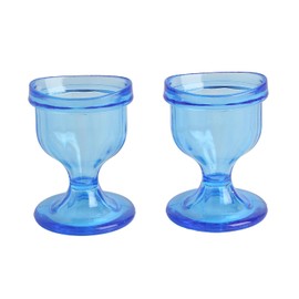 JETR ChillEyes Eye Wash Cups for Effective Eye Cleansing - with Storage Container - Eye Shaped Rim, Snug Fit - Plastic Eye Wash Cup (Blue)