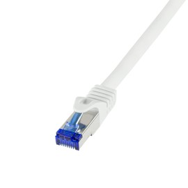 LogiLink C6A021S RJ45 CAT 6a S/FTP 0.50 m White Pack of 1