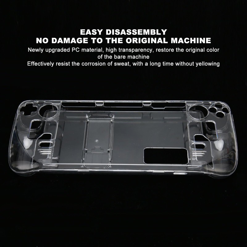 Protective Case Compatible with Steam Deck Game Console, Clear Shockproof