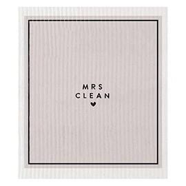 Santa Barbara Design Studio Dish Cloth Organic Kitchen Washcloth, 7.75" x 7", Mrs. Clean