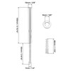 QWORK® Set of 4 Invisible Wall Shelf Brackets, Diameter 10
