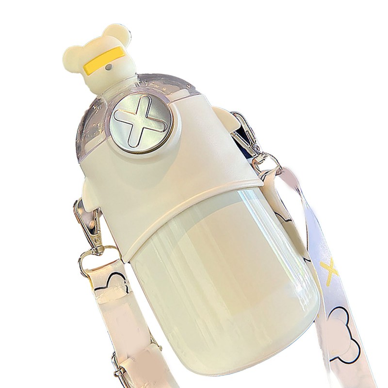 Kids Insulated Bottle with Straw 316 Stainless Steel Portable for