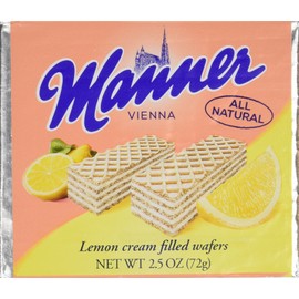 Manner Lemon Wafers, 2.54 Ounce (Pack of 12)