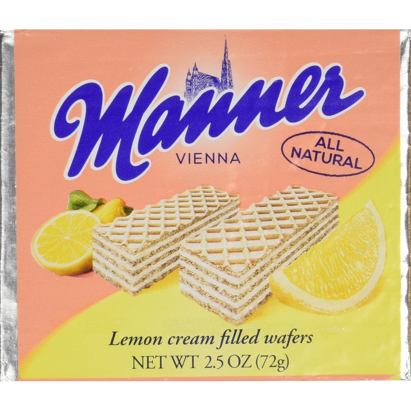 Manner Lemon Wafers, 2.54 Ounce (Pack of 12)