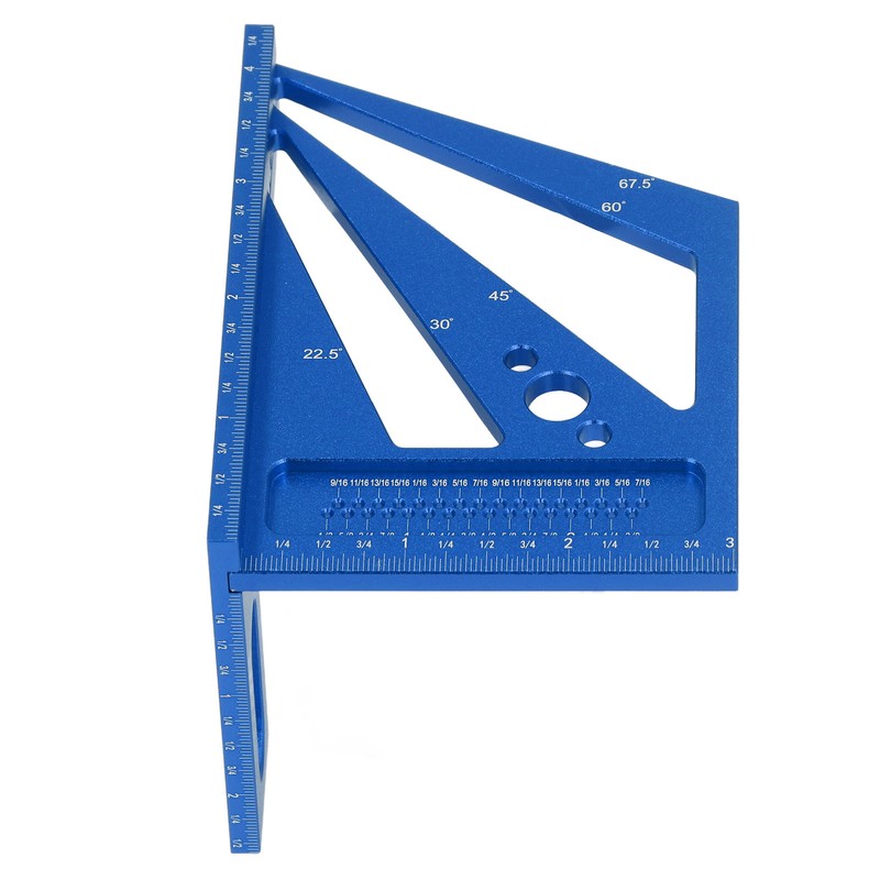 Woodworking Ruler Multifunctional Angle Measuring Ruler Aluminum Alloy Square Tool