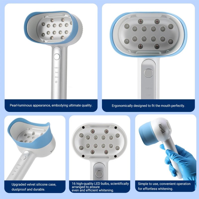 AZDENT Dental Handheld Cold Light 4 Color Tooth Whitening Machine