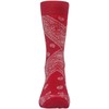 Men's Bandana Casual Crew Socks (Sock Size:9-13, Red)
