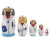 BestPysanky Doctor & Nurses Wooden Nesting Dolls