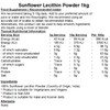 Sunflower Lecithin Powder - 1kg - Phosphatides - Vegan
