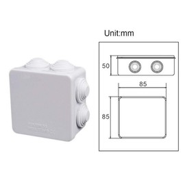 ABS Plastic Dustproof Junction Box, IP55 Waterproof Joint Outdoor Universal Electrical Project Enclosure Junction DIY Connection Box Power Distribution Box(50 * 50mm)