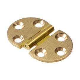 Gedotec Vario Flap Hinge Chest - Boxes & Cabinet Flap Fitting Vario for Wooden Flaps | Matt Brass | Opening Angle 270° | Hinge for Screwing | Pack of 4 - Furniture Hinge for Flaps & Bar Compartment