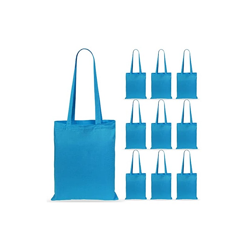 eBuyGB Shoulder Bag Natural Tote Ideal for Printing, Cotton, Light