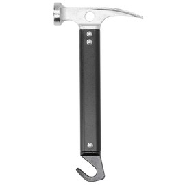 Camping Hammer, 22 cm Multifunctional Aluminium Alloy Mini Portable Outdoor Tool with Tent Stake Remover with Hook
