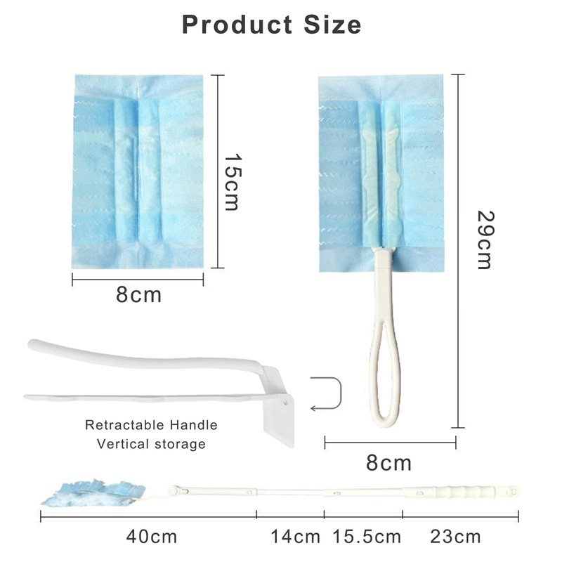 Jogoico Flash Dust Magnet Refills 20PCS Fluffy Dusters Refills Disposable