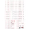 Haikyuu Parts RB03-144RAG 1/144 RB03 Cotion Decal, Red & Gray,