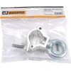 Riggatec Half Clamp - Half Coupler Small Silver with Eyelet